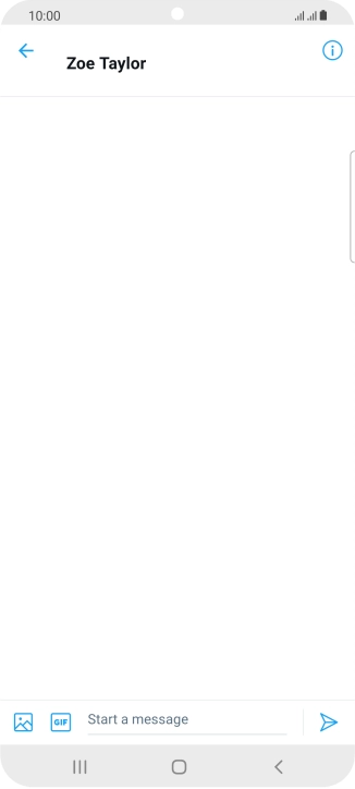 Press the text input field. Press the text input field.