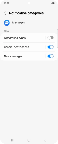 Press New messages.