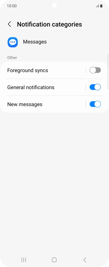 Press New messages.