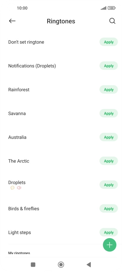 Press the required message tones to hear them.