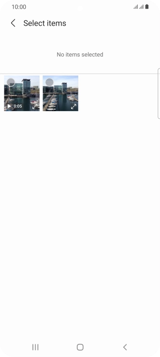 Press the required picture. Press the required picture.