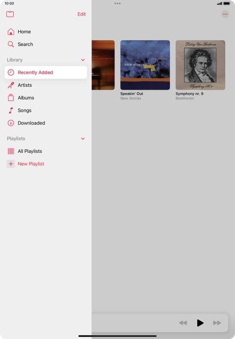 Press New Playlist. Press New Playlist.