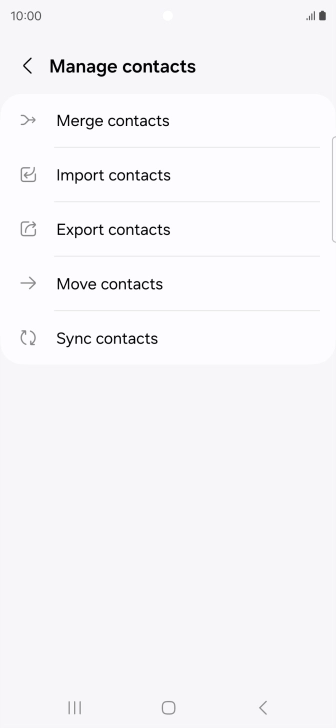 Press Merge contacts. Press Merge contacts.