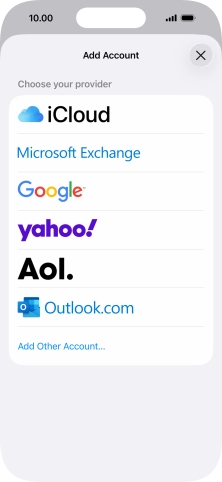 Press Microsoft Exchange.