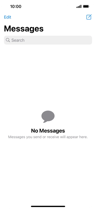 Press the new message icon. Press the new message icon.