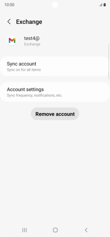 Press Remove account.