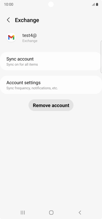 Press Remove account.
