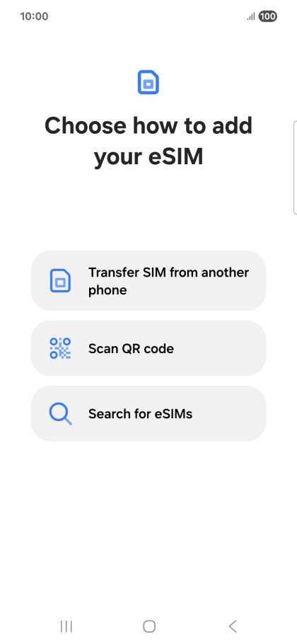 Press Scan QR code.