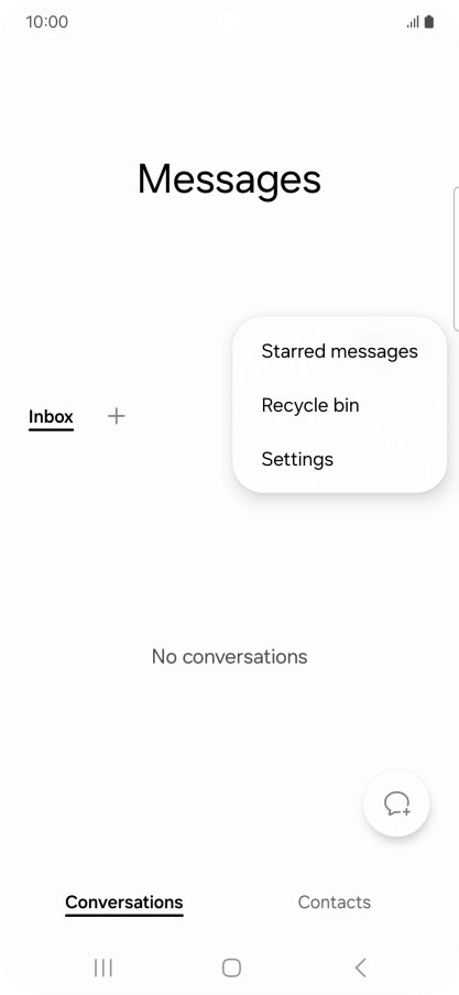 Press Settings.
