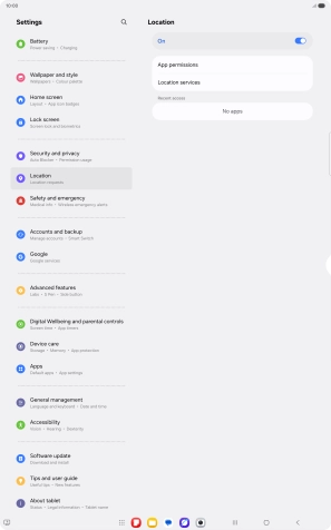 Press App permissions. Press App permissions.