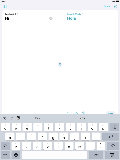Press the enter icon. Press the enter icon.