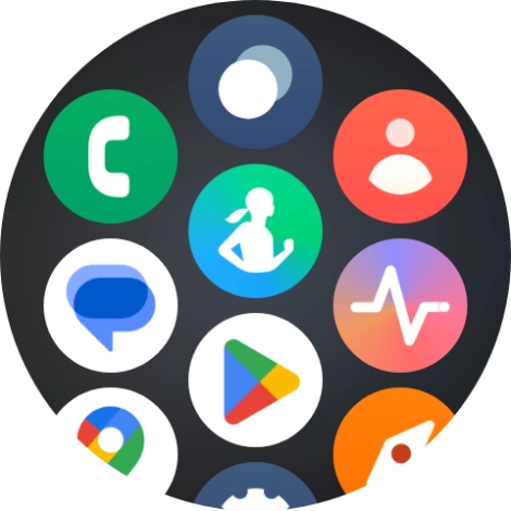 Press the message icon.