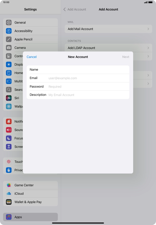 Press Email and key in your email address. Press Email and key in your email address.