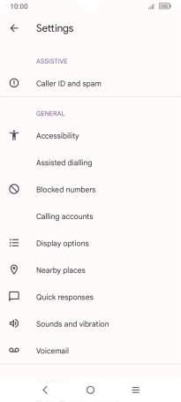 Press Calling accounts.
