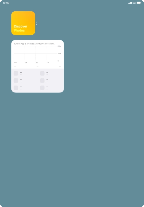 Press and hold the required Widget Stack.