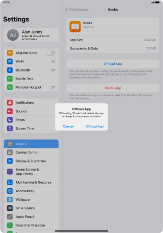 Press Offload App.