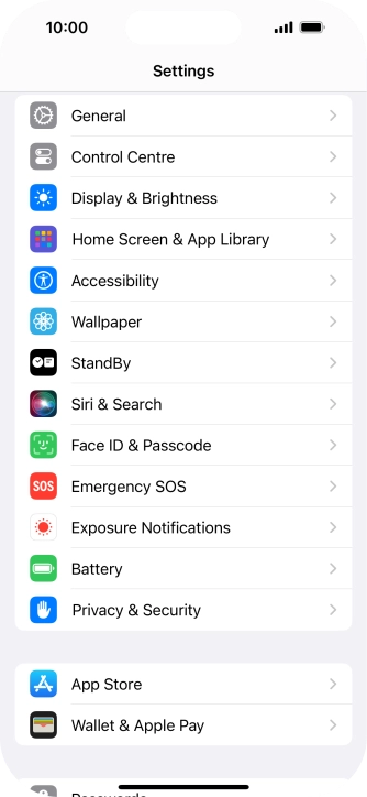 Press Accessibility.