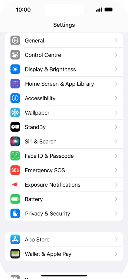 Press Accessibility.