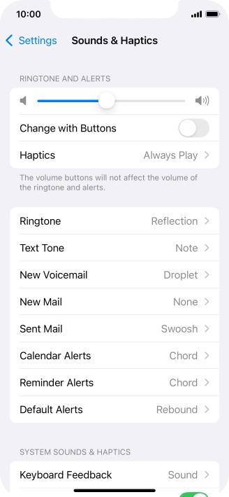 Press Ringtone.