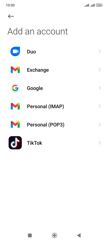 Press Google.