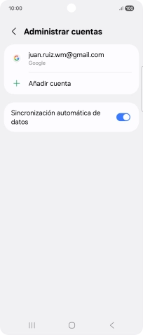 Pulsa Añadir cuenta.
