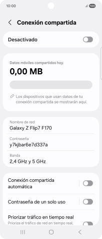 Pulsa Nombre de red.