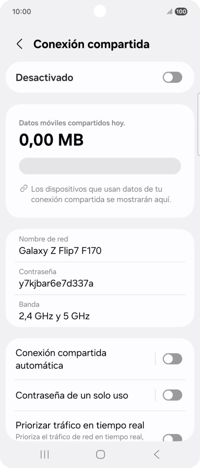 Pulsa Nombre de red.