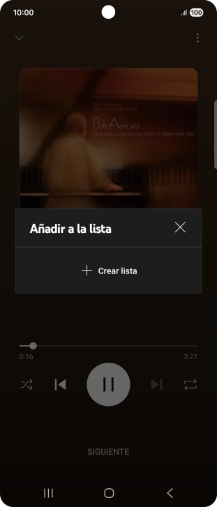 Pulsa Crear lista.