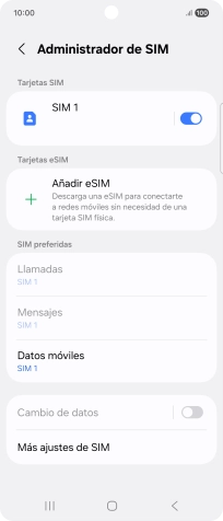 Pulsa Añadir eSIM.