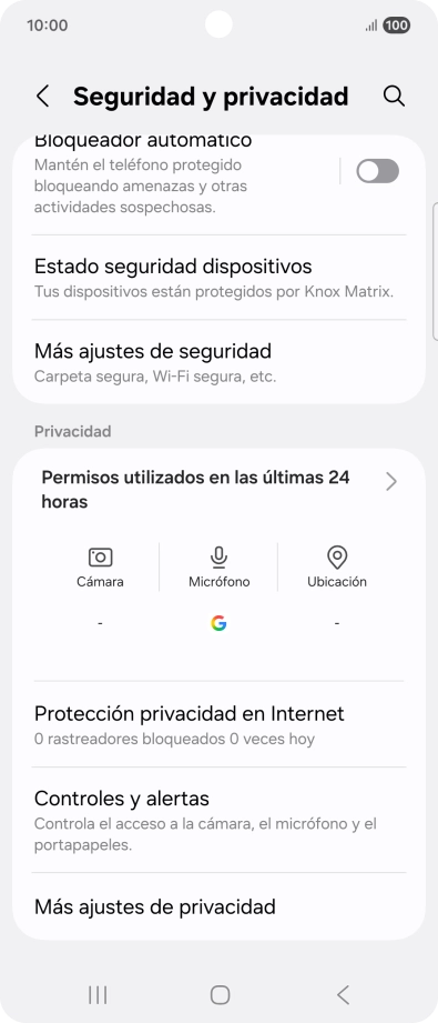 Pulsa Más ajustes de seguridad.