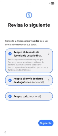 Pulsa Siguiente.