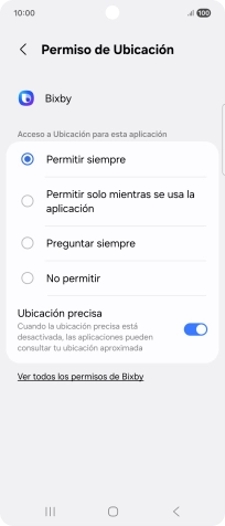 Pulsa el ajuste deseado.