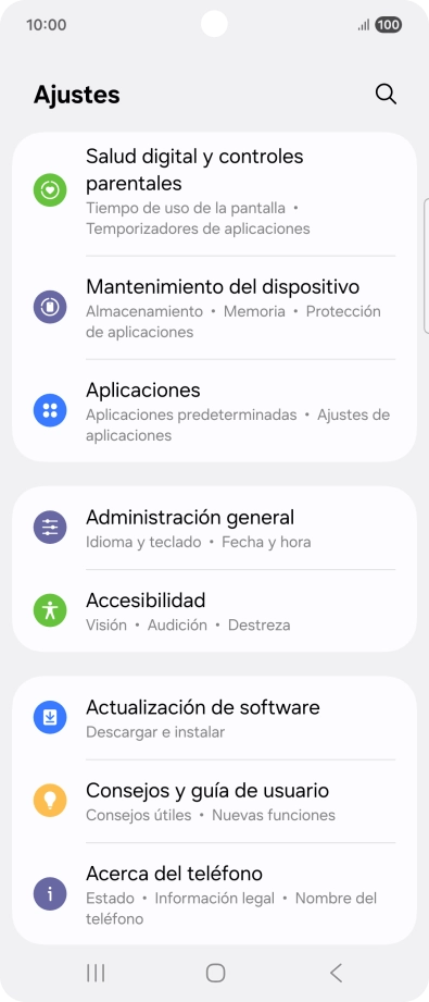 Pulsa Aplicaciones.