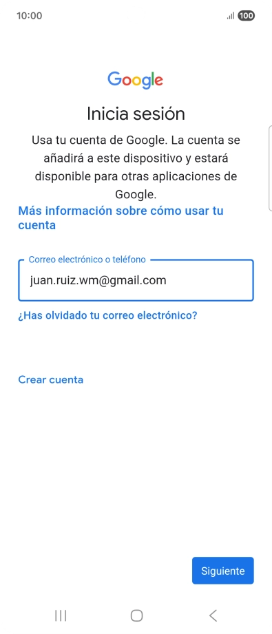 Pulsa Siguiente.