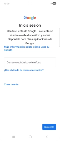 Si no tienes una cuenta de Google, pulsa Crear cuenta y sigue las indicaciones de la pantalla para ver cómo crear una cuenta nueva.