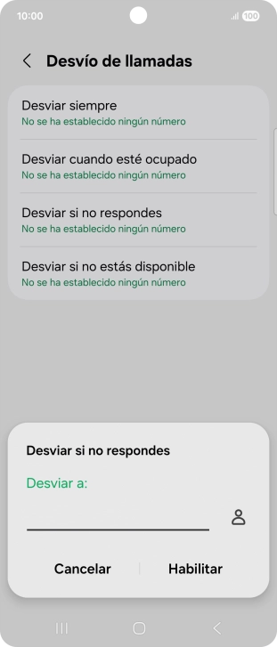 Introduce +34600132000 y pulsa Habilitar.