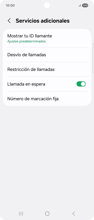Pulsa Desvío de llamadas.