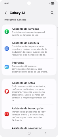 En la pantalla aparecen ahora más ejemplos de cómo puedes utilizar Galaxy AI.