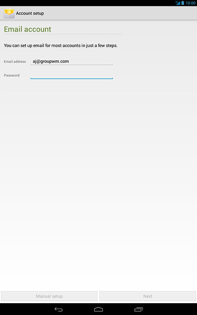 Press the field next to 