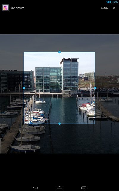 Drag the frame to the required position to select the required detail.