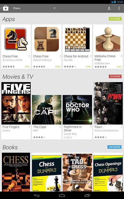 Press the required app.