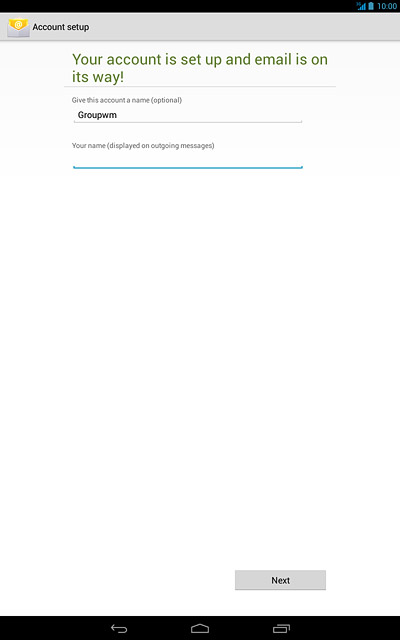 Press the field below 