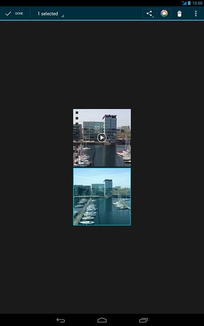 Press the share icon.