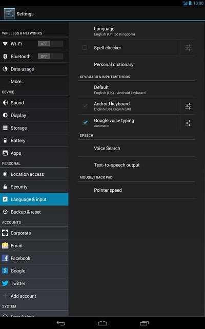 Press the home icon to return to the home screen.
