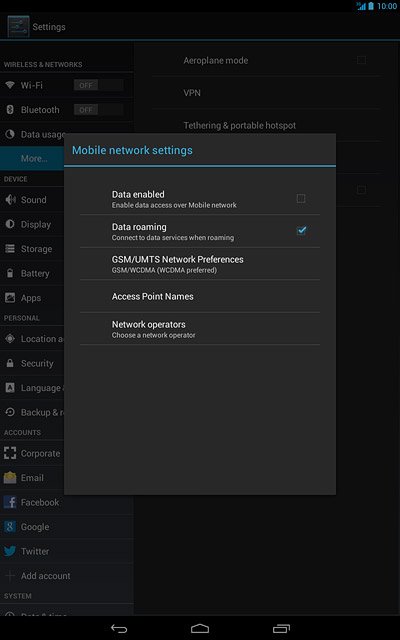 Press the home icon to return to the home screen.