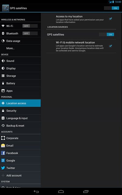 Press the home icon to return to the home screen.