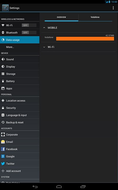 Press the home icon to return to the home screen.
