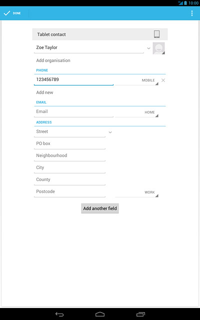 Press the drop down list next to the phone number.