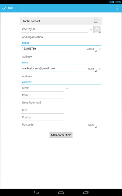 Press the drop down list next to the email address.