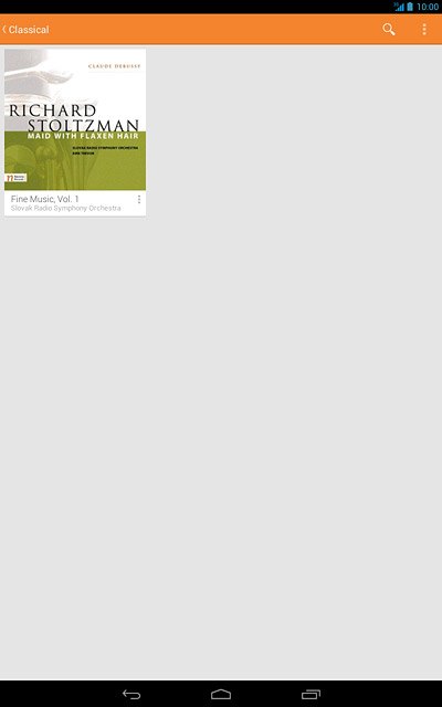 Press the menu icon next to the required audio file.
